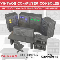 VintComp_1.png Файл STL Винтажные компьютерные консоли・Модель для загрузки и 3D печати