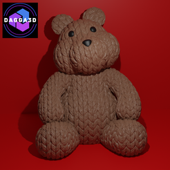 Oso_Ganchillo_logo.png Crocheted Teddy Bear Christmas Ornament