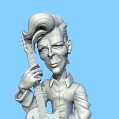 David-Bowie.770.jpg Archivo STL David Bowie・Plan imprimible en 3D para descargar