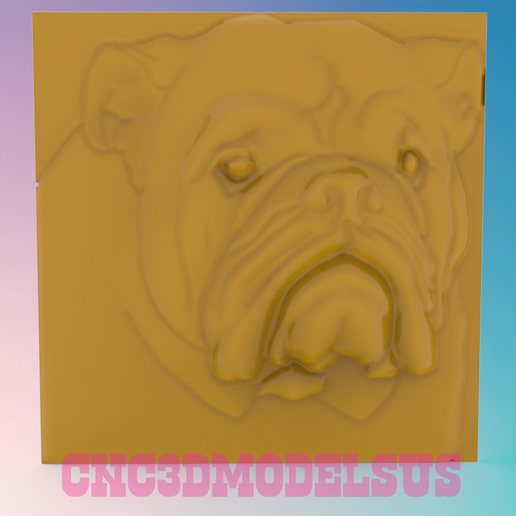 📁 Bulldog ,3D MODEL STL FILE FOR CNC ROUTER LASER & 3D PRINTER・ STL ...