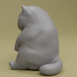 0006.png Sad and Lethargic British Shorthair Cat Figure for 3D Printing