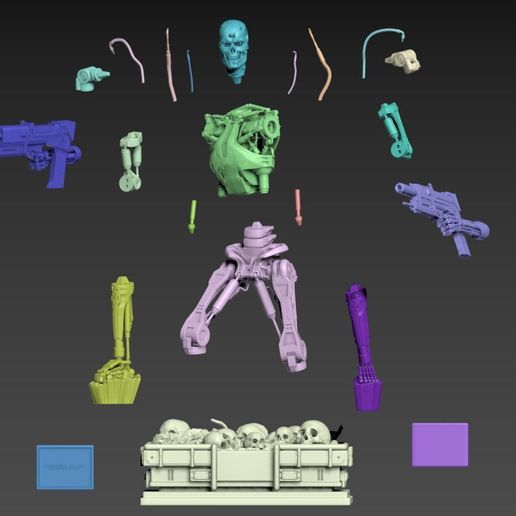 🤖 Terminator T-800 Endoskeleton・ 3D File for 3D printing・Cults