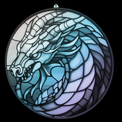 35a.png Stained Glass Dragon Window Lithopane - 35