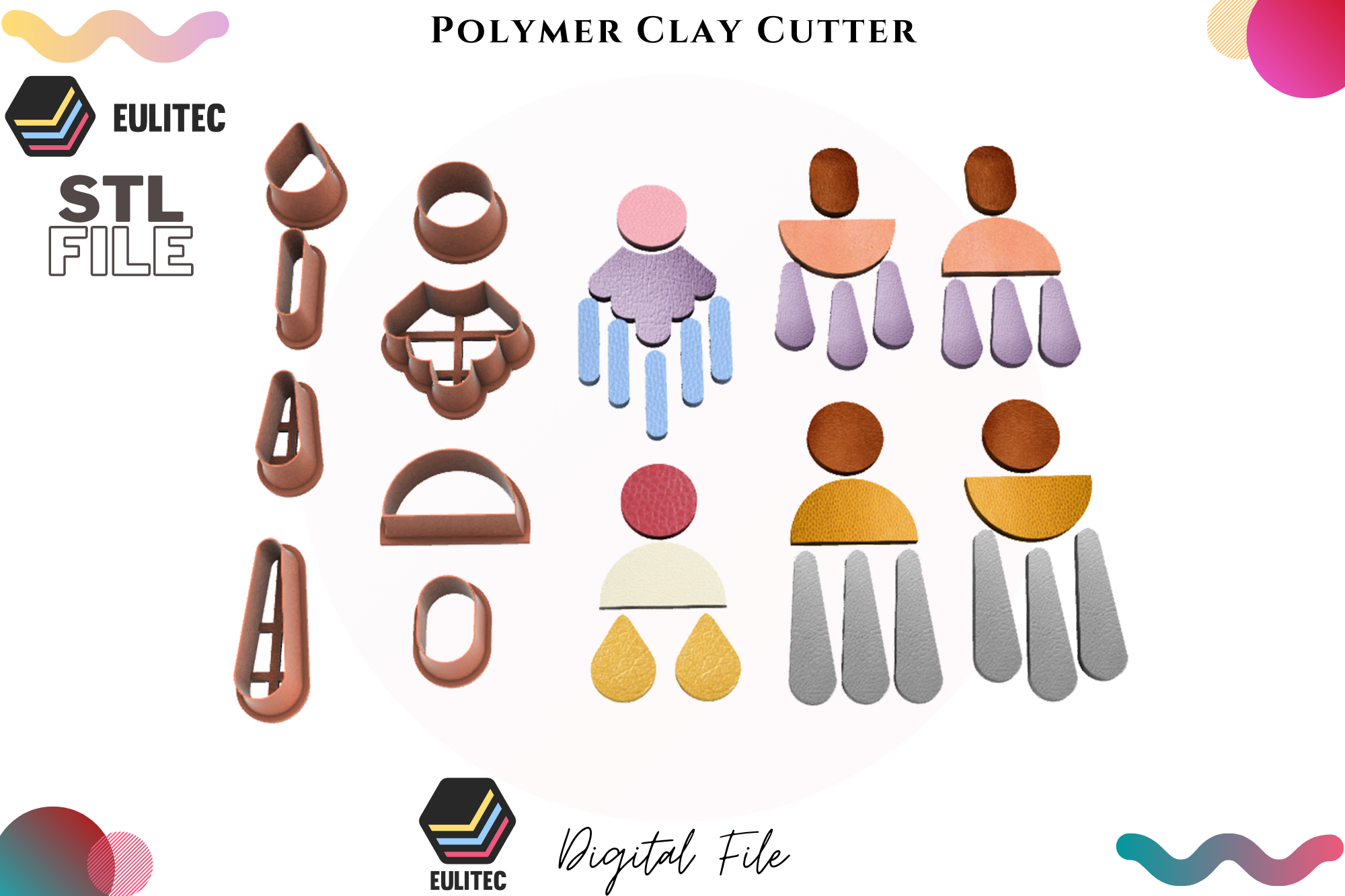 Screenshot_9.png Файл STL 😏POLYMER CLAY CUTTER/Dangle silhouette / LORREN3D 😘・Идея 3D-печати для скачивания, EULITEC