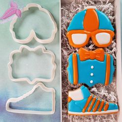 BoxcuttersCR.jpg Free OBJ file Blippi Cookie Cutter set・3D printing idea to download
