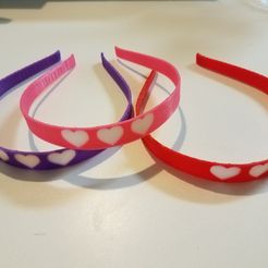 20180721_114647.jpg Free STL file Hearts Headband・3D print design to download