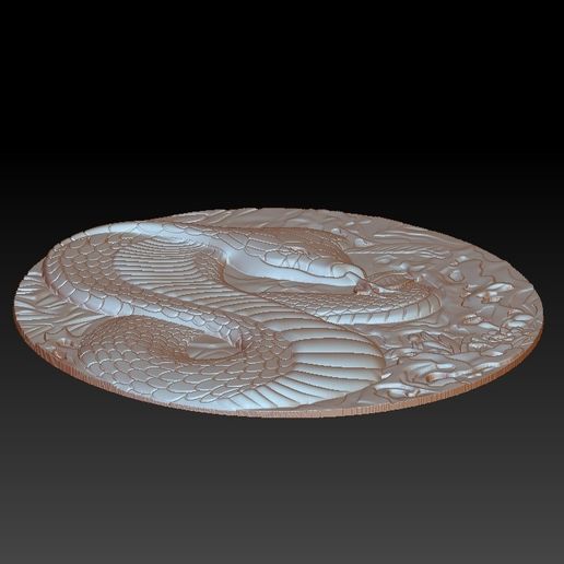 snakecircular5.jpg STL-Datei snake pendant model of bas-relief kostenlos herunterladen • Objekt zum 3D-Drucken, stlfilesfree
