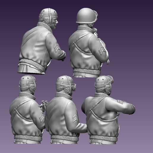 🪖 tank crew usa 3D print model・ STL File for 3D printing・Cults