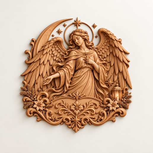 Guardian Angel  (3D STL Relief File)