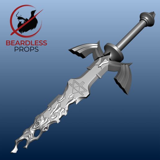 Master Sword Corrupted [3D PRINTABLE FILE]