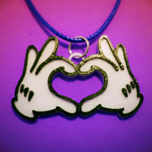 pendant hands Mickey Mouse 3D model