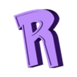 R.stl Letters and Numbers POKEMON (2 colors) Letters and Numbers | Logo