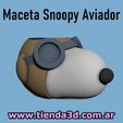 maceta-snoopy-aviador-2.jpg Snoopy Aviator Flowerpot