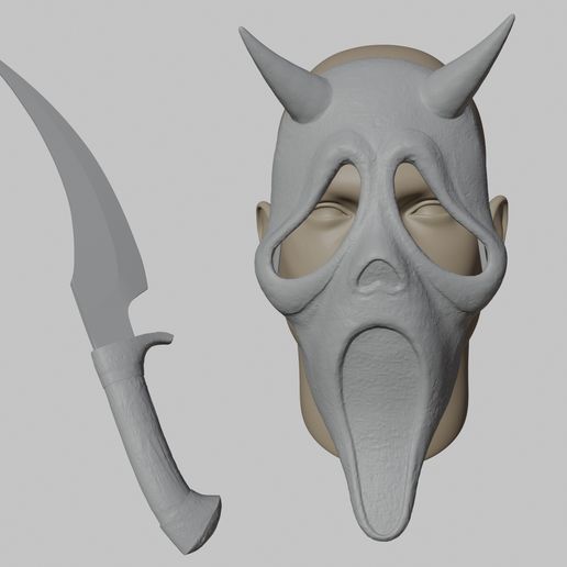 Ghostface_RunningBlood_7.jpg Danny Johnson - Ghostface - Running Blood Cosplay Mask & Knife - Dead by Daylight