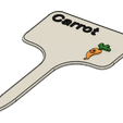 Carotte_US_1.png STL-Datei Carrot Signs / Labels for garden・3D-Druck-Idee zum Herunterladen