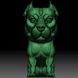 Wire Frame 1.jpg Pit Bull 3D STL file printable Bully model