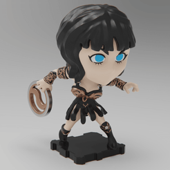 SQXEN (1).png Download free STL file XENA Warrior Princess (PlaKit2 Series) • 3D print model, purakito