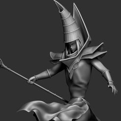 Dark.jpg OBJ file Dark Magician Yugioh・Model to download and 3D print