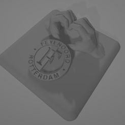 Feyenoord-Rotterdam-Hand.jpg STL-Datei Feyenoord Rotterdam Liebe 2・Modell zum Herunterladen und 3D-Drucken