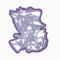 SDSAGFGG.png STL file KUJO JOTARO 2 - COOKIE CUTTER - JOJO'S BIZARRE ADVENTURE - ANIME / CHIBI JOJOS・Model to download and 3D print