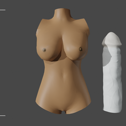 Torso Masturbator for men STL File for Cults