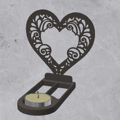 Screenshot-2023-02-01-205007.png STL file CANDLE HOLDER – Heart Model 135・3D print model to download