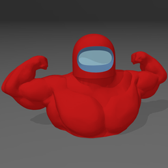Screenshot-2023-04-22-171550.png STL file Swole Among Us Head Bust・Model to download and 3D print