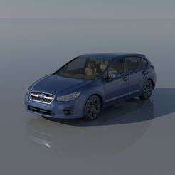 01.jpg Archivo 3D Subaru Impreza 2013 Hatchback・Diseño imprimible en 3D para descargar, Andrey_Bezrodny