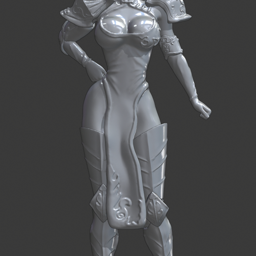 Diane Seven Deadly sins statue, sexy anime warrior 3D model