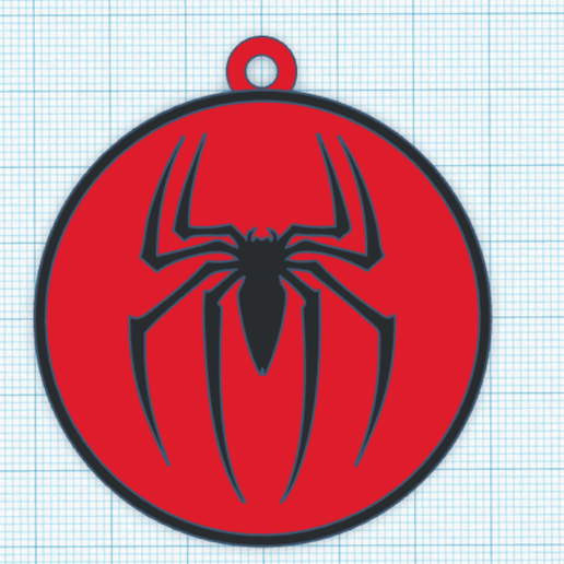 red spiderman logo png