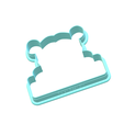 Polar-Bear-with-Text-box-Outline.png Polar Bear Cookie Cutter Set | STL File