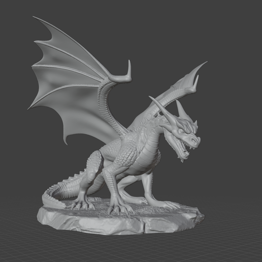 🐉 Dragon Statue STL – High Detail Fantasy Dragon・ STL File for 3D ...