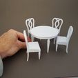 20230721_135716.jpg Dining Table And Chairs - Miniature Furniture 1/12 Scale