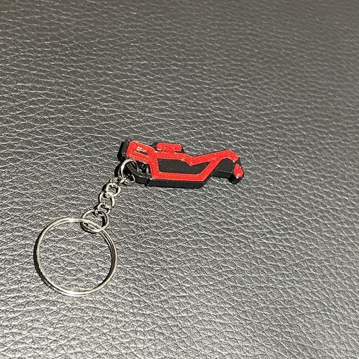 🗝️ Oil_Leak_KeyChain・ STL File for 3D printing・Cults