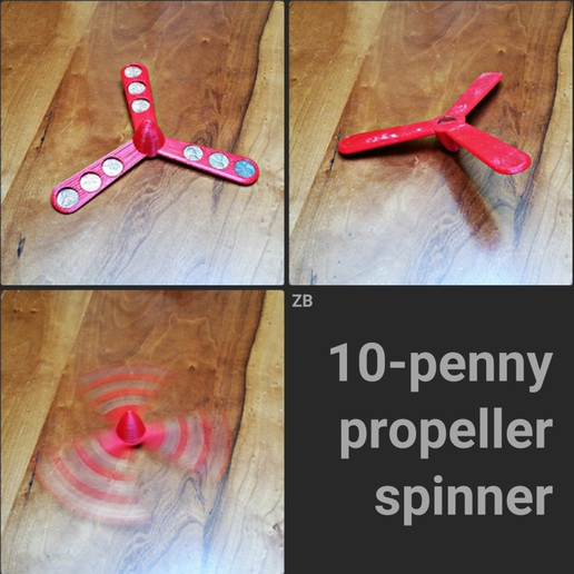 10-penny propeller spinner