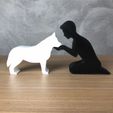 IMG-20240325-WA0006.jpg Boy and his Siberian Husky for 3D printer or laser cut