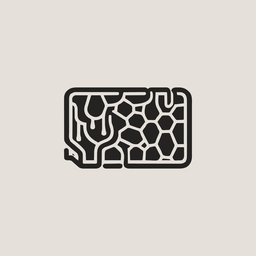 Honeycomb Soap Bar Minimalist Wall Art Stencil