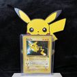 tempImageAovB6R.jpg Pokemon TCG Pikachu WITH POKEBALL themed Card Display - Beckett