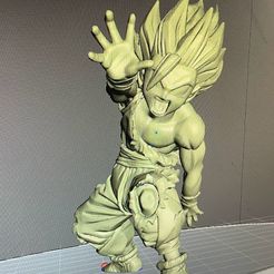 Goku SSJ3 STL Files Standing V2 from Dragonball 3D Printable