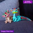 4.jpg Elcid the cute baby Dragon articulated flexi toy (STL & 3MF)