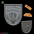 7.png Drunken Huntsman Tavern Sign from Skyrim (Drunken Huntsman Tavern Sign from Skyrim). For 3D printing and CNC woodworking machines.