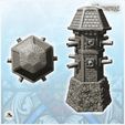 3.jpg Medieval defense tower with cannons and stone base (3) - Medieval Gothic Feudal Old Archaic Saga 28mm 15mm
