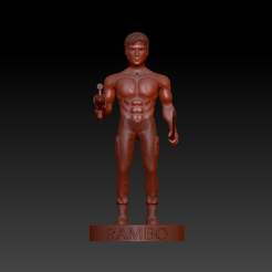 frente.png Download OBJ file Rambo Force of Freedom • 3D print object, SerFer88