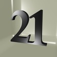 CC21.png House number, numbered stakeout N°21