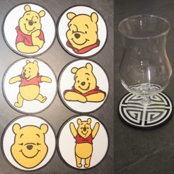 Sans-titre5.png Fichier STL 6 Coaster Disney Winnie The Pooh・Design pour imprimante 3D à télécharger