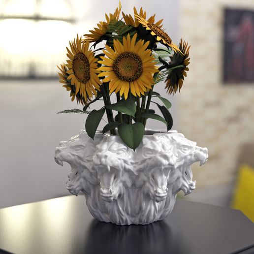 Lion Planter pot 3D model