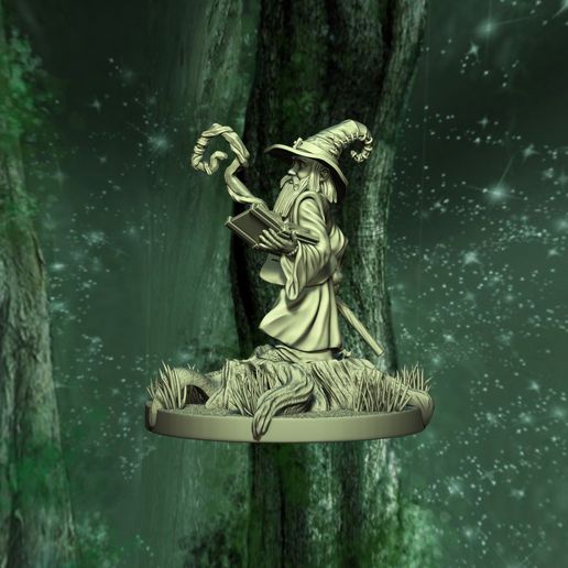 🧙 Halfling Wizard・ STL File for ・Cults