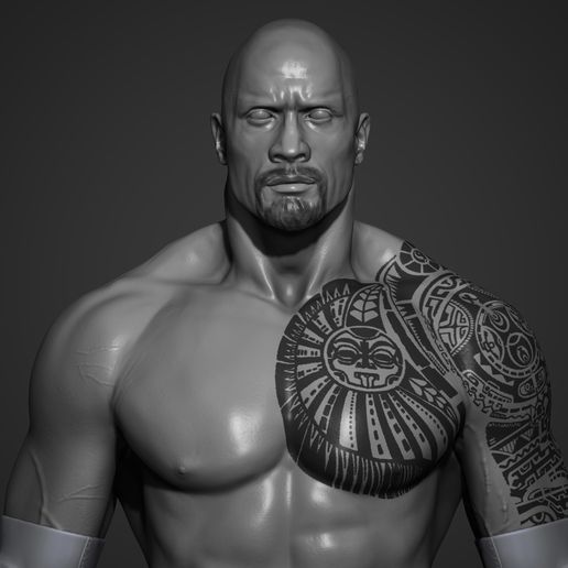The Rock - Dwayne Johnson 3D Print 3D model