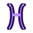 PNB2-PiscesSymbol-B.stl Pisces symbol, nestable box (v2)
