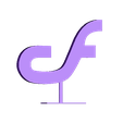 ColdFusion-Logo-Stand.stl macromedia Cold Fusion Logo